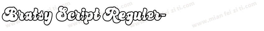 Bratsy Script Reguler字体转换